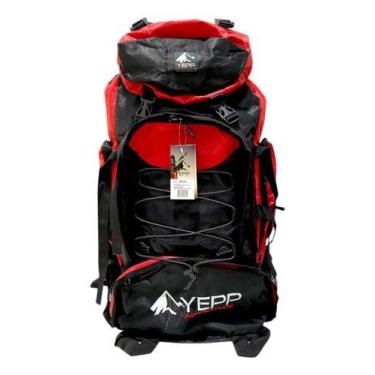 Imagem de Mochila De Trilha Camping Impermeável Montanhismo Viagem - Y Cor Preto