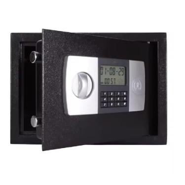Imagem de Cofre Digital Eletronico 8 Litros Painel Eletronico Senha Chave Reserva Alerta Bateria Fixacao Facil Aco Reforcado Seguro Para Documentos Joias Dinheiro