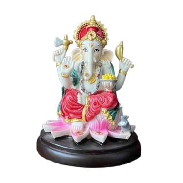 Imagem de Ioensy Estatueta de Elefante Escultura Religiosa Presente Resina Artesanato Estátua Hindu Ganesha