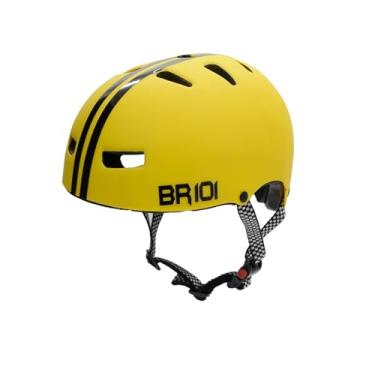 Imagem de Capacete Bike Patins Patinete bicicleta skate Urbano Profissional Fosco BR 101 (Amarelo, G - VESTE 59/60)
