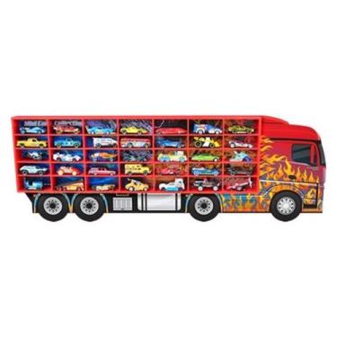 Imagem de Estante hot whells painel expositor 35 carrinhos organizador em mdf - 