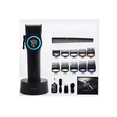 Imagem de Maquina de Cortar Cabelo Profissional VGR V001 Cores, Preto