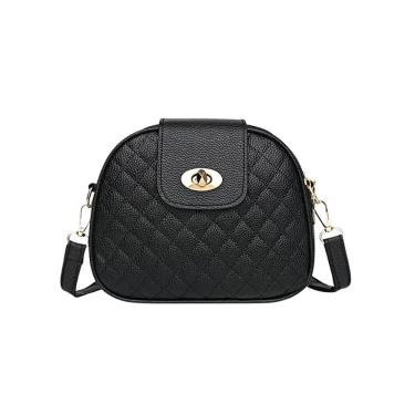 Imagem de Bolsa Feminina de Ombro Fecho Dourado e Zíper Alça Ajustável