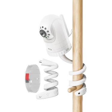 Imagem de Augstci Suporte de grampo flexível compatível com sistema ótico infantil DXR-8 e DXR-8 PRO, câmera de monitor de bebê de 39,9 cm, braço longo flexível de pescoço de ganso, suporte de monitor de bebê