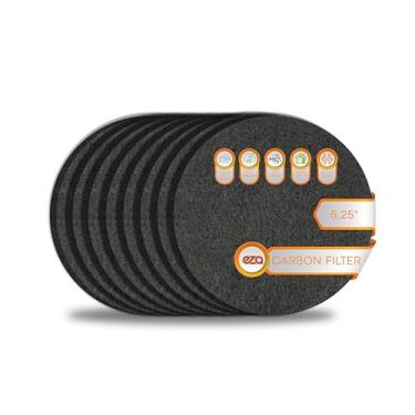 Imagem de Filtro de ar condicionado de fibra de carbono ativado de alta qualidade RV – Substituição do filtro de carbono CA para ventilação CA para RV (pacote com 8, redondo de 13,3 cm)