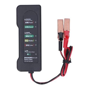 Imagem de YWBL-WH 12V Bateria Automotive Battery Tester Confiável 6 Display LED Detector Fehler para Carros Motocicletas Abs Preto [uso doméstico] (1 Testador, Manual do usuário)