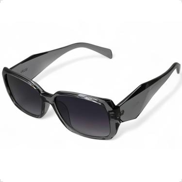 Imagem de ÓCULOS DE SOL SOLON GLASSES CINZA COM PROTEÇÃO UV400 + CASE RIGIDA + FLANELA + LIMPA LENTES