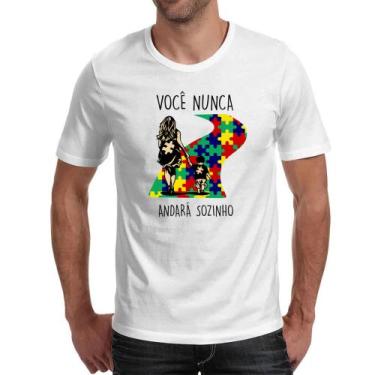 Imagem de Camiseta Unissex Autismo Voce nunca andara sozinho Mae - Alearts, M