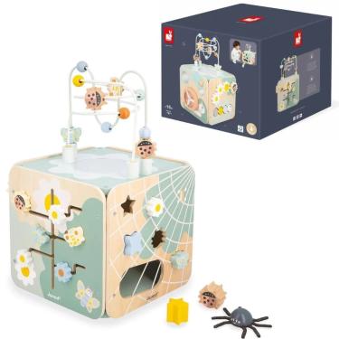 Imagem de Cubo Multi Atividades Sweet Cocoon Brinquedo Multissensorial em Madeira - Janod