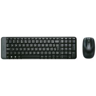 Imagem de Kit Wireless Logitech Mk220 Teclado E Mouse Abnt2 1000 Dpi ? Preto