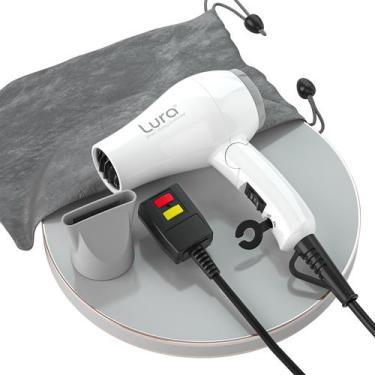 Imagem de Secador de cabelo LURA Foldable Travel Mini 1200W Dual Voltage Rosa