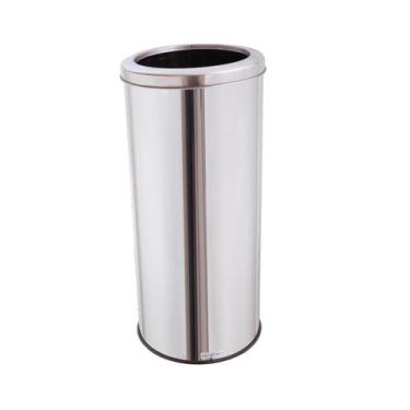 Imagem de Lixeira Inox Grande 50l Cesto De Lixo Com Aro Reciclagem - Aldinox