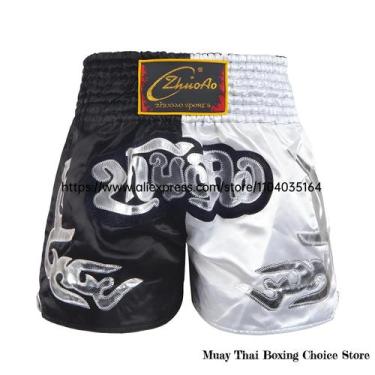 Imagem de Shorts De Boxe Muay Thai De Cetim Para Homens, Mulheres E Crianças, Co