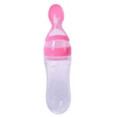 Imagem de Colher silicone dosadora 90 ml rosa - Art Baby