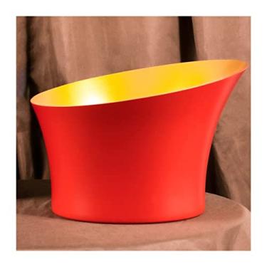 Imagem de Balde de gelo para festas Baldes de gelo em aço inoxidável Baldes de gelo engrossados Balde de champanhe Balde de Gelo Ktv Balde de Gelo para Casa Bar e Festas Recipiente de Gelo Balde de Vinho (Cor
