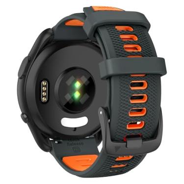 Imagem de OVERSTEP Pulseira de substituição compatível com Garmin Forerunner 265, pulseira de relógio de liberação rápida de 22 mm para relógio inteligente Forerunner 255, Vivoactive 4, Venu 2, Venu 3