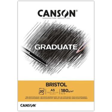 Imagem de Bloco Canson Graduate Bristol A5 180grs 20fls