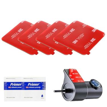 Imagem de 4 almofadas adesivas quadradas 3M VHB dupla face, fita de montagem de câmera de painel de 7,2 cm, fita dupla face resistente ao calor para suportes de painel e câmera