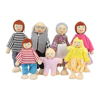 Imagem de Zhjvihx Família de Bonecas Fingindo Figuras de Jogo, Confiável Família de Dolls Doll House de House para 1:12 DollHouse