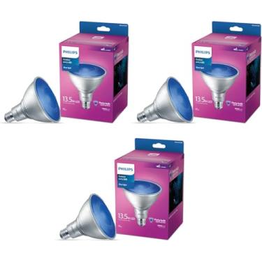 Imagem de PHILIPS Lâmpadas LED 90W PAR38 3-Pack Outdoor Blue Party (3000K) (13,5W = 90W) sem cintilação