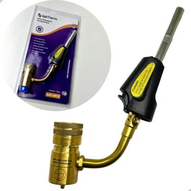 Imagem de 2X Maçarico Portátil Automático Turbo Tocha Bico Giro 360 Ag