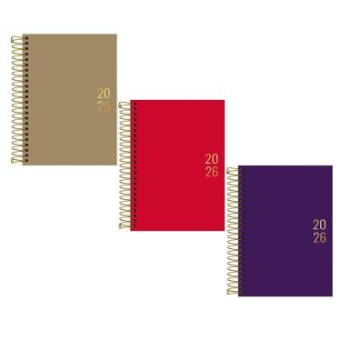 Imagem de Agenda executiva espiral diária Napoli Cores 2026 Tilibra