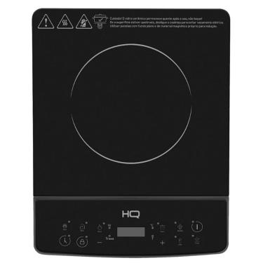 Imagem de Fogao Cooktop 2000W HQ 8 Niveis Potencia Luxx Black 220V