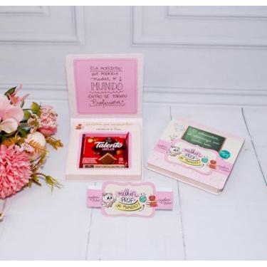 Imagem de Lembrancinha Dia Dos Professores Caixinha Para Mini Talento Pegue e Monte (20 unidades Rosa)