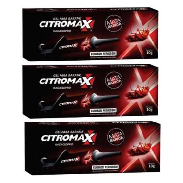 Imagem de Kit 3 Gel Baratas Citromax - Seringa 10g