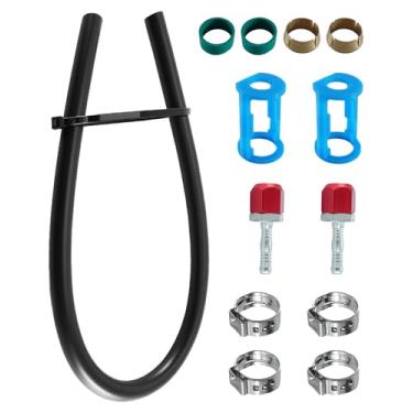 Imagem de Kit de emenda de linha AC compatível com linha de 5/20.3 cm com mangueira nº 10 de 61 cm, substitua o kit de reparo do conector de emenda de linha de ar condicionado 800-670, ajuste universal para