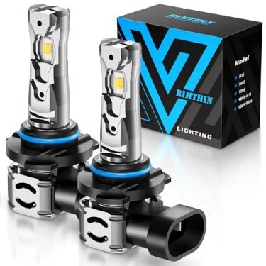 Imagem de rimthin 9005 lâmpadas, 9005/H B3 lâmpada de faróis de neblina, super brilhante com ventilador de refrigeração, Plug and Play, pacote com 2