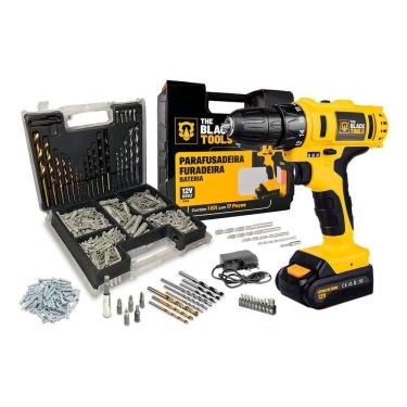Imagem de 3X Parafusadeira Furadeira A Bateria Tb-12E The Black Tools