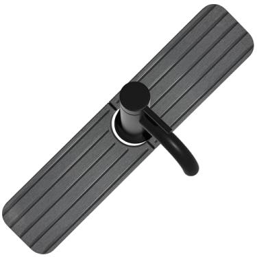 Imagem de ZumenDa Tapete de torneira de pia de cozinha de 51 x 10 cm, torneira de pedra absorvente de água para balcão de banheiro, bandeja de diatomita de secagem rápida para pia de cozinha, cinza escuro