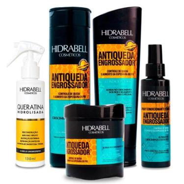 Imagem de Shampoo, Condicionador, Máscara, Tônico Antiqueda Engrossador e Querat