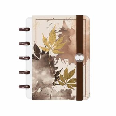 Imagem de Caderno de Disco Iscool Inteligente Mini Soft Breath Gold Foliage