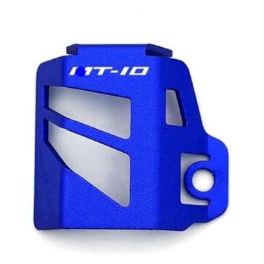 Imagem de BYYINGSUS Compatível com MT 07 09 10 MT07 MT09 MT10 SP 2023 2022 Acessórios Motocicleta Tampa do Reservatório de Fluido de Freio Traseiro Proteção do Tanque de Óleo (Azul-MT10)