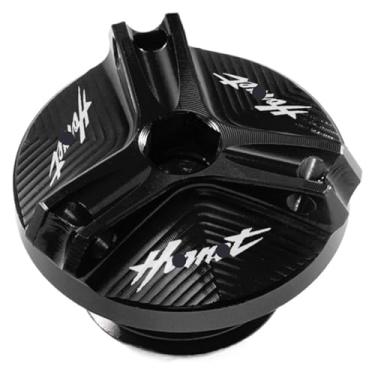 Imagem de Tampa de enchimento de óleo de motocicleta Tampa de tanque de fluido do reservatório de freio frontal compatível com Hornet 600 900 CB600F Hornet900 Hornet600 1998-2014 (C-preto)