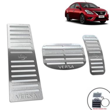 Imagem de Descanso + Pedaleira Automático Nissan Versa 2012/2014 Prata