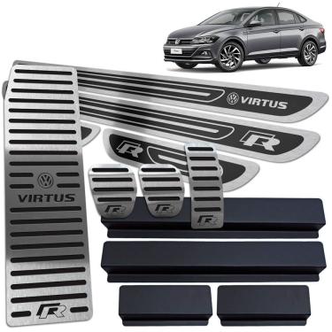 Imagem de Descanso Pedaleira Manual Soleira Preto AR Virtus R-Line