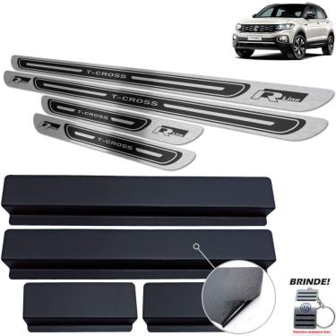 Imagem de Soleiras Gravação em Preto Alto Relevo T-Cross R-Line