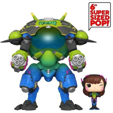 Imagem de Funko Overwatch Nano Cola D.Va com Meka Super Sized 6" Pop