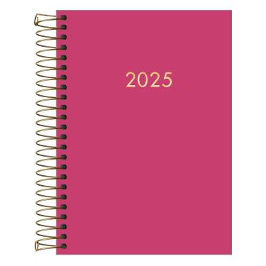Imagem de Agenda Executiva Tilibra Espiral Napoli Diária 176 Folhas Rosa