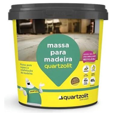 Imagem de Massa Para Corrigir Madeira 400g Quartzolit Cerejeira