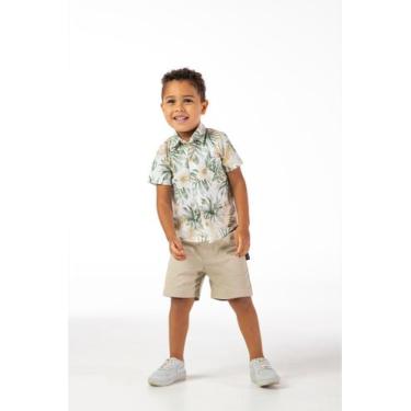 Imagem de Conjunto Infantil Menino Camisa Social E Shorts Casual - VRASALON, 2, 