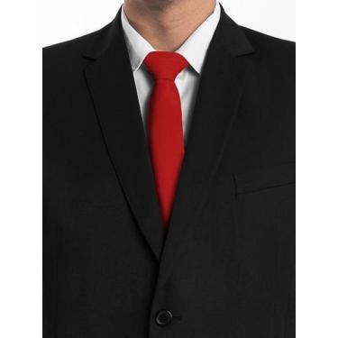 Imagem de Kit com 5 gravatas vermelho oxford, casamento, congresso e eventos - D