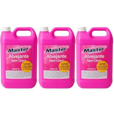 Imagem de Alvejante Sem Cloro 15L (3x5L) – Kit Super Econômico para Roupas Brancas e Coloridas | Branqueamento Seguro