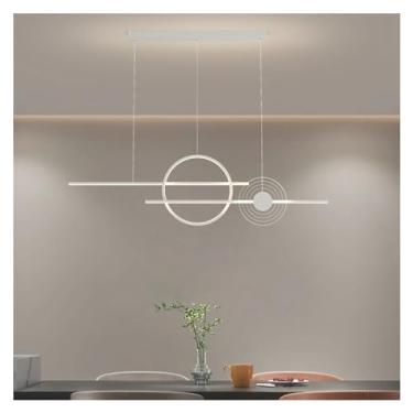 Imagem de Lustre de Led Simples Compatível com Luminárias Pendentes de Cozinha e Sala de Jantar - Decoração de Lustre Luminárias Internas de Quarto Luminária de Lustre