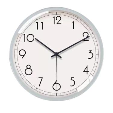 Imagem de Relógio de parede silencioso e simples, adequado para sala de estar, relógio de casa elegante, adequado para sala de estar, estudo e quarto. Para decoração de casa (verde claro, 40,6 cm)