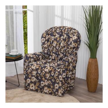 Imagem de Capa De Poltrona Estampada do Papai Avulsa Malha Gel Elasticada (Floral Bege)