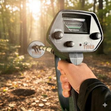 Imagem de Detector de Metal Profissional com Display LCD, Sistema de Discriminação para Localização de Ouro, Prata e Joias, Alta Precisão e Desempenho